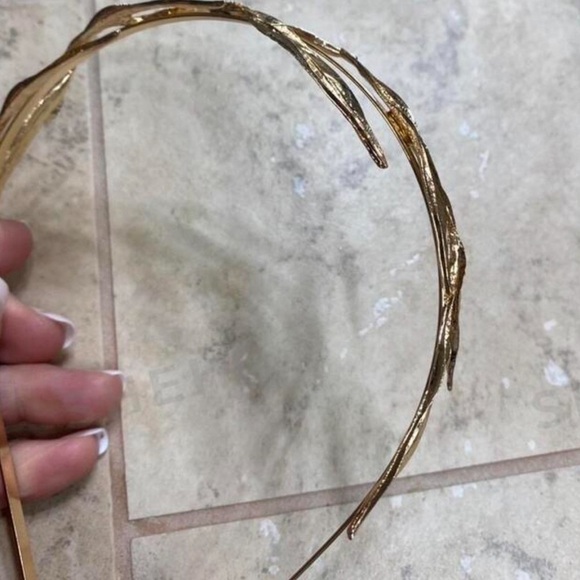 New Gold Leaf Headband Bridal ✨✨✨?? Elegant main image 5